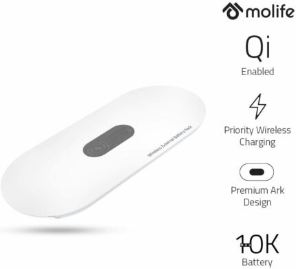 Molife Ark Smart Wireless Quick Charging Li-Polymer Power Bank with 1 USB Output Port