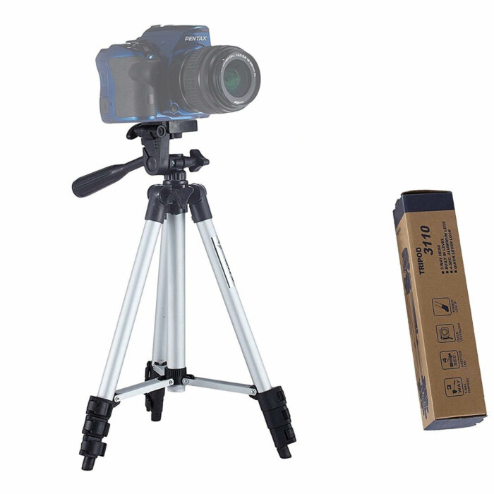 Digitek Lightweight DV Tripod with Phone Clip/Camera Holder