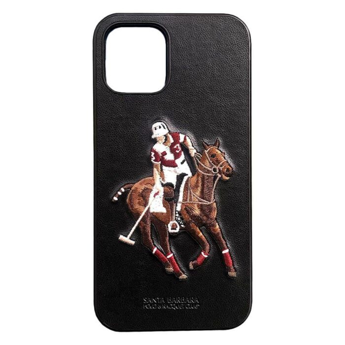 Santa Barbara Jockey Series Genuine Polo & Racquet Club Leather Case For iPhone 12 Series